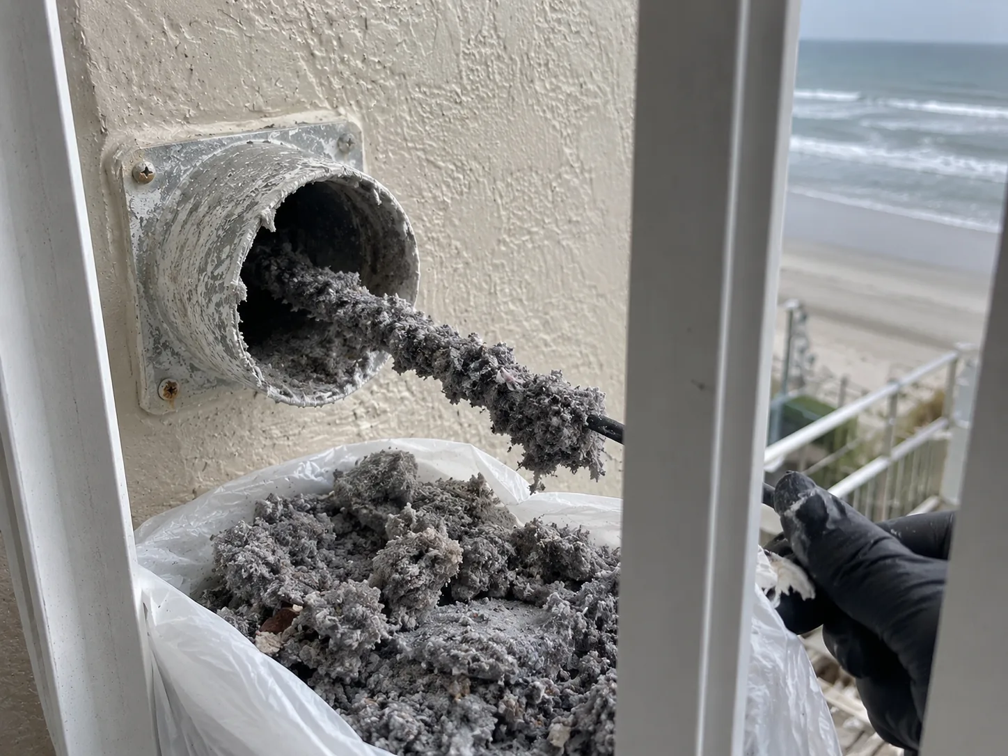 Dryer Vent Lint Removal